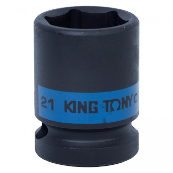 Головка KING TONY торцевая ударная шестигранная 1/2", 21 мм