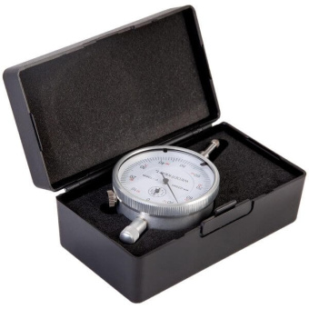 Индикатор WiederKraft часового типа 0-10 мм, 0,01 мм, с ушком