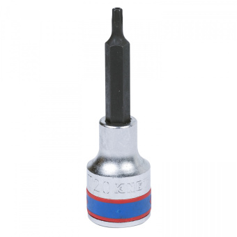 Насадка KING TONY (бита) торцевая 1/2", TORX, T20, L = 80 мм, с отверстием
