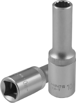 Головка Jonnesway торцевая глубокая 12-гранная 1/2"DR, 10 мм