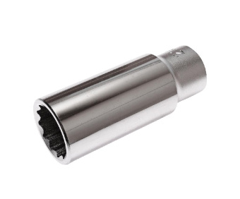 Головка торцевая 1/2" 21мм 12-ти гранная глубокая L=76мм JTC