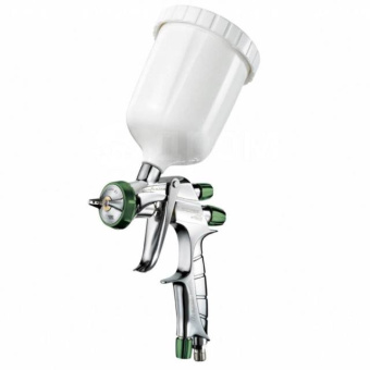 Краскопульт IWATA низкого давления ENTECH, сопло 1.3 мм, возд. головка LS-400-05 (бачок+манометр)