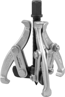 Съемник Jonnesway с тремя поворотными двусторонними захватами 3"/75 мм, диапазон захватов 40-76 мм