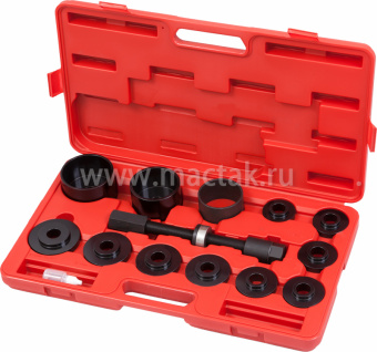 Набор МАСТАК оправок для монтажа и демонтажа ступичных подшипников, кейс, 14 предметов