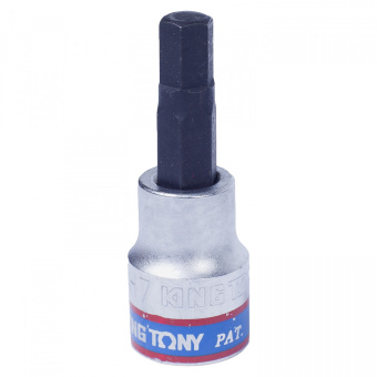 Насадка KING TONY (бита) торцевая 3/8", HEX, 7 мм, L = 50 мм
