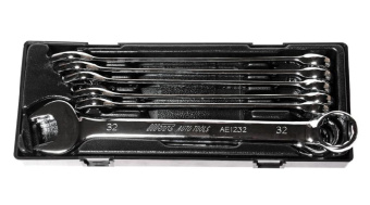 Набор ключей комбинированных 24-32мм с зеркальной полировкой 8 предметов в кейсе JTC