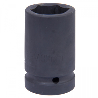 Головка МАСТАК торцевая глубокая шестигранная 1", 33 мм, для мультипликатора