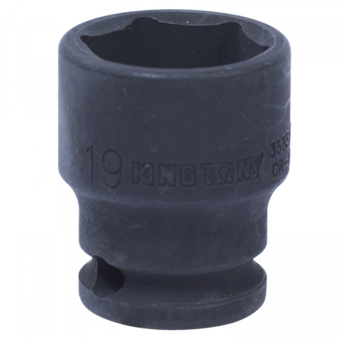 Головка KING TONY торцевая ударная шестигранная 3/8", 19 мм
