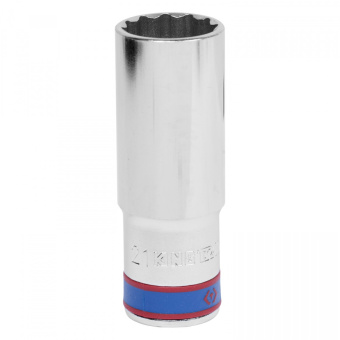 Головка торцевая глубокая двенадцатигранная 1/2", 21 мм KING TONY