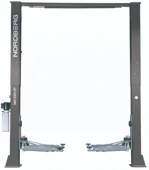 Подъемник Nordberg двухстоечный 5 т, верхняя синхронизация, 380 В, серый