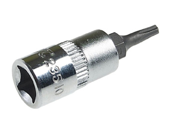 Бита-головка 1/4" TORX T10Hх37мм с отверстием JTC