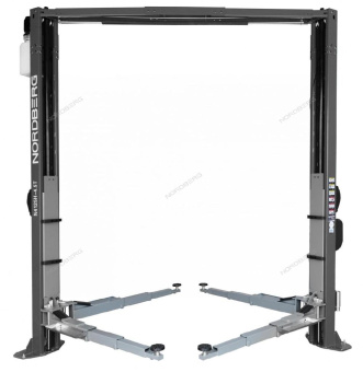 Подъемник Nordberg 380V двухстоечный с верхней синхронизацией 4,5 тонны (серый)