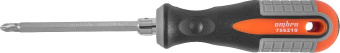 Отвертка Ombra стержневая двусторонняя ROUND GRIP, РН2,SL6x100 мм