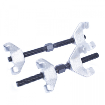 Стяжка МАСТАК амортизаторных пружин, 230 мм, кованная, двойной крюк, 2 предмета