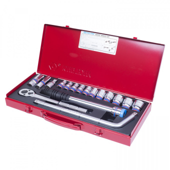 Набор KING TONY торцевых головок с принадлежностями 1/2", двенадцатигранные, 46661 мм, 17 предметов