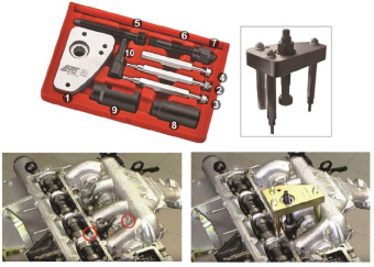 Набор для снятия форсунок типа PSA HDI 8 предметов в кейсе JTC