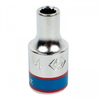 Головка торцевая стандартная двенадцатигранная 1/4", 4 мм KING TONY 233004M