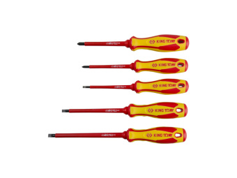 Набор KING TONY отверток в коробке, диэлектрические, 5 предметов