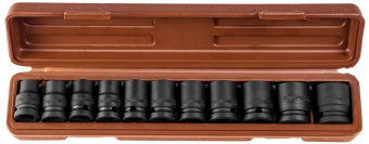 Набор Ombra головок торцевых для ударного инструмента 1/2"DR, 10-24 мм, 11 предметов 912411