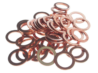 Шайба 14.4х19.8х1.2 медная 50шт. JTC