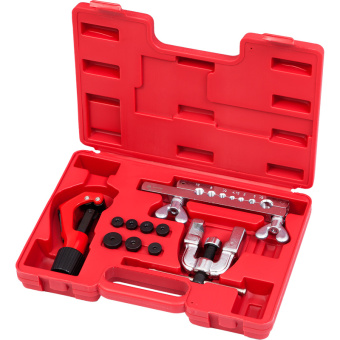 Приспособление МАСТАК для развальцовки и резки тормозных трубок, 4,75-12,7 мм, кейс, 10 предметов