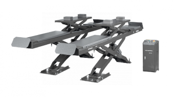 Подъемник ножничный Nordberg для сход-развала 4,5 т, 380 В, 2 уровня, аварийное опускание, серый