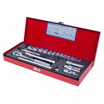 Набор торцевых головок с принадлежностями 3/8", двенадцатигранные, 6-22 мм, 20 предметов KING TONY 3