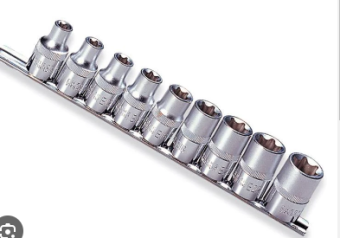 Комплект Jonnesway торцевых головок внешний торкс 1/2"DR Е10-Е24, 9 предметов