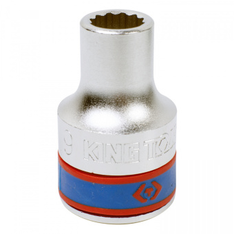 Головка KING TONY торцевая стандартная двенадцатигранная 1/2", 9 мм