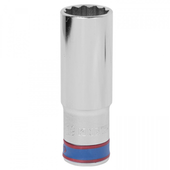 Головка торцевая глубокая двенадцатигранная 1/2", 19 мм KING TONY