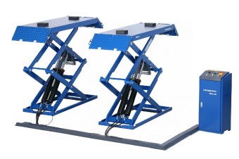 Подъемник ножничный Nordberg низкопрофильный 3,5 т, 380 В, синий