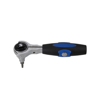 Трещотка KING TONY 1/4", 114 мм, 72 зубца, дисковый механизм, поворотная голова с кнопкой