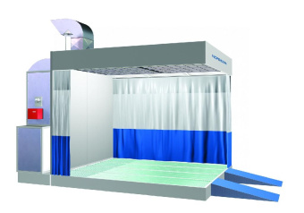 Пост подготовки Nordberg NB300C column к окраске с колоннами