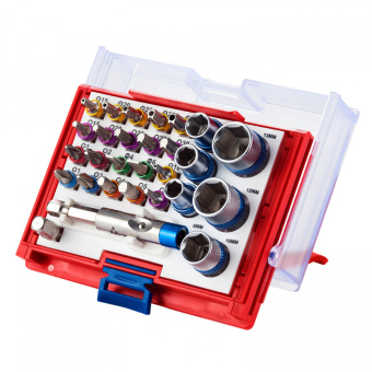 Набор МАСТАК вставок (бит) 1/4", TORX, HEX, PZ, PH, SLOT, 28 предметов