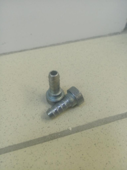 Фитинг безрезьбовой для рукава пеногенератора без муфты, сталь