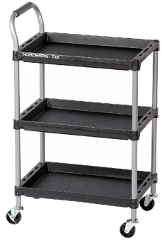 Тележка Nordberg инструментальная, 3 пластиковые полки