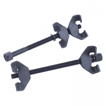 Стяжка МАСТАК амортизаторных пружин, 270 мм, вороненая, двойной крюк, 2 предмета