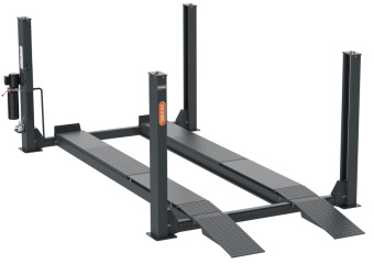 Подъёмник Dekar 4-х стоечн.под сход-разв.г/п 6,5 т.Платф. 5770 х 508 мм.Пнев.стопора. траверса 3т.