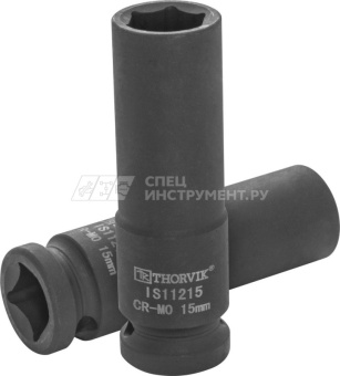 Головка торцевая ударная глубокая 1/2"DR, 15 мм