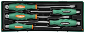 Набор Jonnesway отверток стержневых ударных, силовых под ключ, в ложементе, 5 предметов