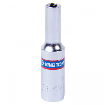 Головка KING TONY торцевая TORX Е-стандарт 1/4", E6, L = 50 мм