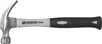 Молоток Thorvik столярный с фиберглассовой рукояткой, 450 гр.