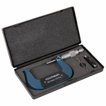 Микрометр WiederKraft нониусный 50-75 мм, 0,01 мм