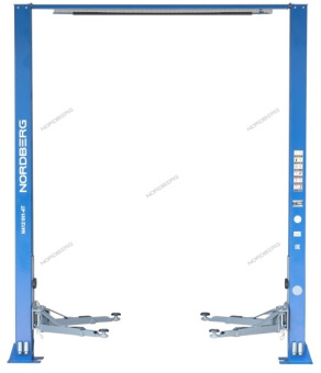 Подъемник Nordberg 380V двухстоечный с верхней синхронизацией 4 тонны H=4,0 м (синий) N4120H1E-