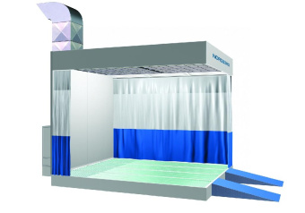 Пост подготовки Nordberg NB300B column к окраске с колоннами