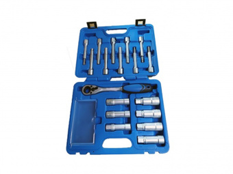 Набор торцевых головок и насадок для обслуживания амортизационных стоек, кейс, 18 предметов МАСТАК 1