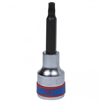 Насадка KING TONY (бита) торцевая 1/2", TORX, T30, L = 80 мм, с отверстием
