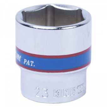 Головка KING TONY торцевая стандартная шестигранная 3/8", 23 мм