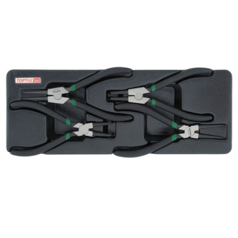 Набор TOPTUL съемников стопорных колец 4 предмета в ложементе
