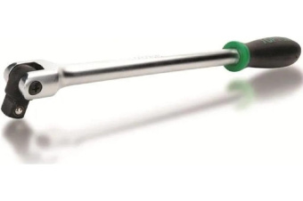 Вороток TOPTUL мм с шарниром 1/2" 375 с обрезиненной ручкой